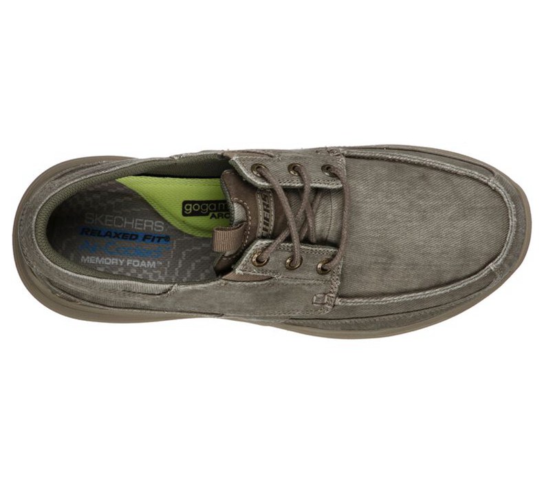 Skechers Relaxed Fit: Expended - Kevan - Mens Boat Shoes Grey [AU-OW2974]